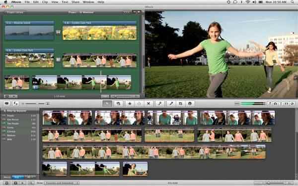 Melhor software de edição de vídeo MP4 - iMovie