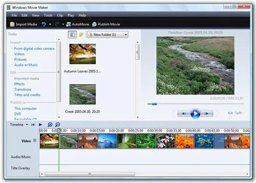 Meilleur logiciel de montage vidéo MP4 - Windows Movie Maker