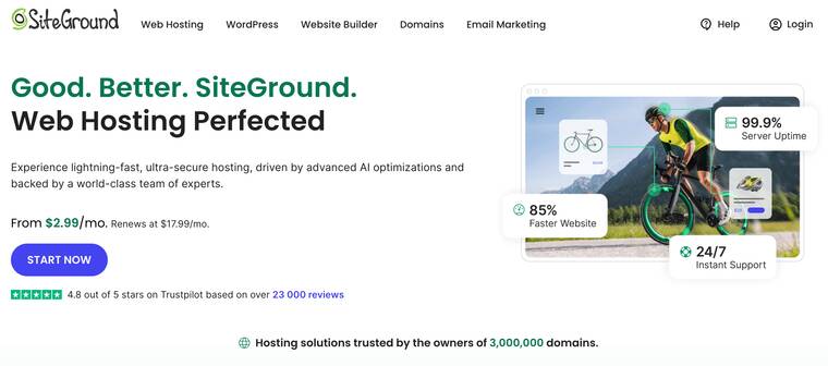SiteGround:专业用户的高性能选择