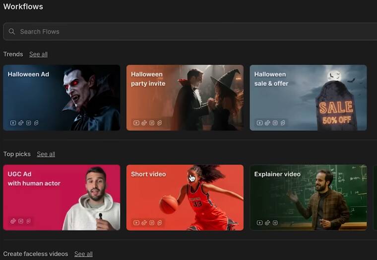 Invideo AI 工作流
