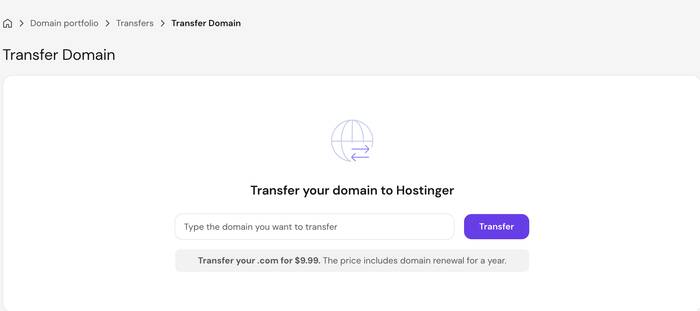 将外部域名转移至 Hostinger